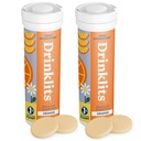 İçecekler Orange Daily Hydration Tabletleri (2) Tube Sche | Essential Electrolytes – 0g Sugar – Replenishing Hydration Drink | 20 hizmet - 10 Tablet