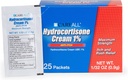 Tüm Hydrocortisone Krem% 1 (25 Pack), 0.9gr radyatör Packet. En Güçlü Formulation, Anti-Itch Rash Skin Cream Relieves Itching, Eczema, Böcek Bites, Zehir Ivy ve Psoriasis