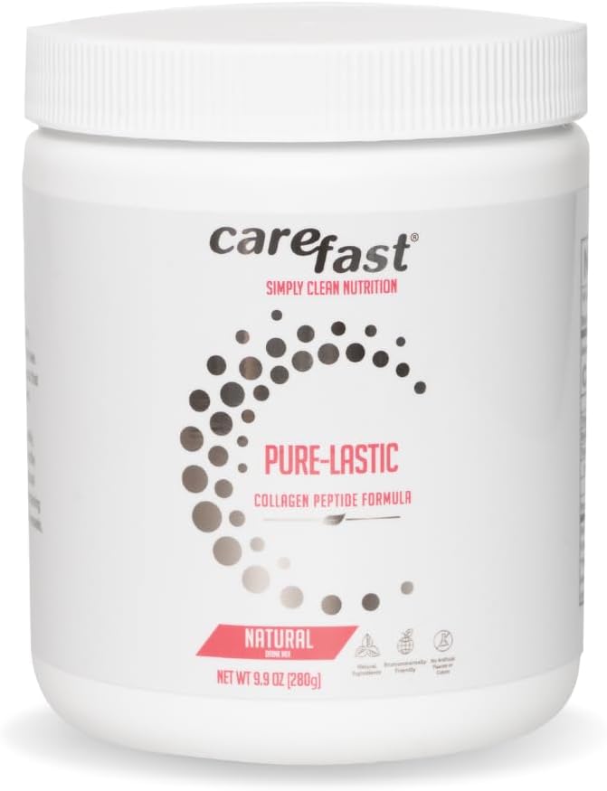 Saf-LASTIC Collagen,, Grass Pasture Yükseltilmiş Beslenme Mix Paleo Friendly, Hydrolyzed Collagen Tozu Skin, Saç ve Nail Büyüme Desteği 9.9 Ounces (280 g)