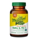 MegaFood Baby & Me 2 Prenatal Vitamins for Women, DHA & Choline Supplements, Liquid DHA ve Choline for Baby's Brain and Eye Development during Gebelik, Vegan, 60 Capsules (30 hizmet)