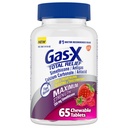 Gaz-X Total Relief Chewable Tabletleri Maksimum Güçlü Gaz Yardımı Simethicone 250 mg ve Kalpburnu Yiyecek İçecek Karbonat 750 mg, Bloating Relief, Karmages - 65 Count Count Count Count