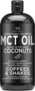 Radha Beauty Premium MCT Oil Made only from Non-GMO Coconuts - 15.8oz. Keto, Paleo, Gluten Free and Vegan Approved.