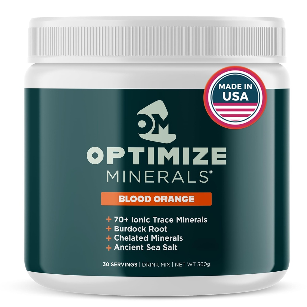 Minerals Multi Mineral - Yeni Bakış Aynı Günlük Formula - Magnezyum, Electrolytes & Trace Mineral Supplement Toz - Gluten Free Vitamins Optimal Wellness - Blood Orange, 30 Hizmet