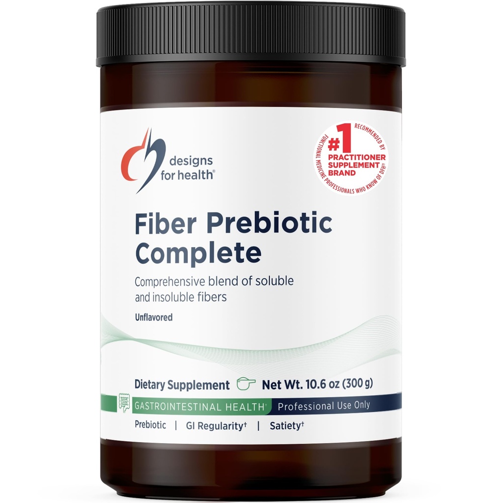 Sağlık Fiber Prebiyotikleri için tasarımlar - 12 Digestive Fiber Mix Toz Tamam w/Psyllium Husk, Flax + Apple Pectin - Prebiyotik Gut Desteği, Unflavored + Unsweetened (30 Servisler / 300g)