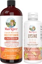 MaryRuth Organics Lysine Liposomal (Snickerdoodle) & Multivitamin Sıvı + Saç Büyüme | Temiz Etiket Projesi Doğrulanmış® | Immune Support, Beauty, & General Health | Vegan, Non-GMO, Gluten Free