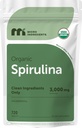 Mikro Malzemeler Organik Spirulina Supplement, 720 Tablet (4 Ay Supply), No Filler & Non-GMO, Vegan Protein, Vitaminler ve Prebiyotikler, Premium Spirulina Pills