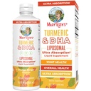 MaryRuth Organics | Liposomal Turmeric & DHA | Curcumin | Ginger Root Oil | Algal DHA & Vitamin E | Bilişsel Fonksiyonl | Mood Support | Ortak Sağlık | Sıvı Tamam | 15.22 oz