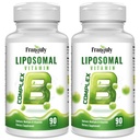 Liposomal B Kompleksi Yüksek Apsiyon B Vitaminleri ile Choline Inositol B1, B2, B3, B5, B6, Biotin, Folate, Melat B12- Immune, Enerji, Beyin ve Kalp Desteği 180 Softgels