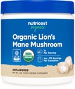 Nutricost Organic Lion's Mane Mushroom Toz 4oz - sertifikalı USDA Organic Lion's Mane Mushroom Toz 4oz -