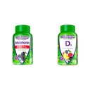 Vitafüzyon Ekstra Güçlü Melatonin Gummy Vitamins, 5 mg, 120 ct Gummies & Vitamin D3 Gummy Vitamins for Bone and Immune System Support