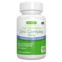 Igennus Clean Chelated çinko 25mg with Copper, Full Reakt Picolinate & Bisglycinate, High Abxia Complex, Supplement for Women & Men, Lab TY, Non-GMO, Immune & Skin Support, 6 Ay Supply