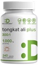 Tongkat Ali, Horny Goat ile 300:1,100 mg - Endonezya Longjack Eurycoma Longifolia Root - Ekstra Güçlü Enerji Enerji İçin Enerji İçin Diyet Eksi