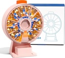 Odaro Büyük Pill Akrilik, Pi Weekly Organizer 7 Gün Am Pm / 14 Gün Pill Box, Daily Medicine Pill Organizer with Wall-Mounted or Standing Use for Vitamin, Supplement, Medicine - Pink