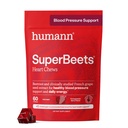 Humann SuperBeets Heart Chews, Beet Root Toz Destek Enerji Supplement, Nitrik Çimento ve Kan Basınç Desteği, Grape Tohumu ve Non-GMO, Kalp Sağlığı, Pomegranate Berry Flavor, 60 Kont