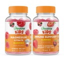 Lifeable Magnezyum Kids + Immune Support Kids, Gummies Sche - Great Tasting, Vitamin Supplement, Gluten Free, GMO Free, Chewable Gummy