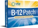 Vita Sciences Vitamin B12 Patch - Erkekler ve Kadınlar için Ekstra Güç Formülü, 1 Ay Supply. Enerji, Focus, Memory & Metabolism