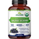 Zazzee USDA Organik Bilberry 20:1 Ekstraksiyon, 6000 mg Güçlü, 120 Vegan Capsules, 4 Ay Supply, Standartlaştırılmış ve Yoğun 20X Ekstraksiyon, %100 Vejetaryen, All-Doğal, Non-GMO, Made in the USA