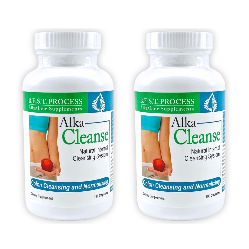 Alka• En İyi Süreç Yağı - Herbal Detox Kolon Temiz ve Digestive Distress Formula - Psyllium Husk, Probiyotiks, Enzymes & Herbs (2)