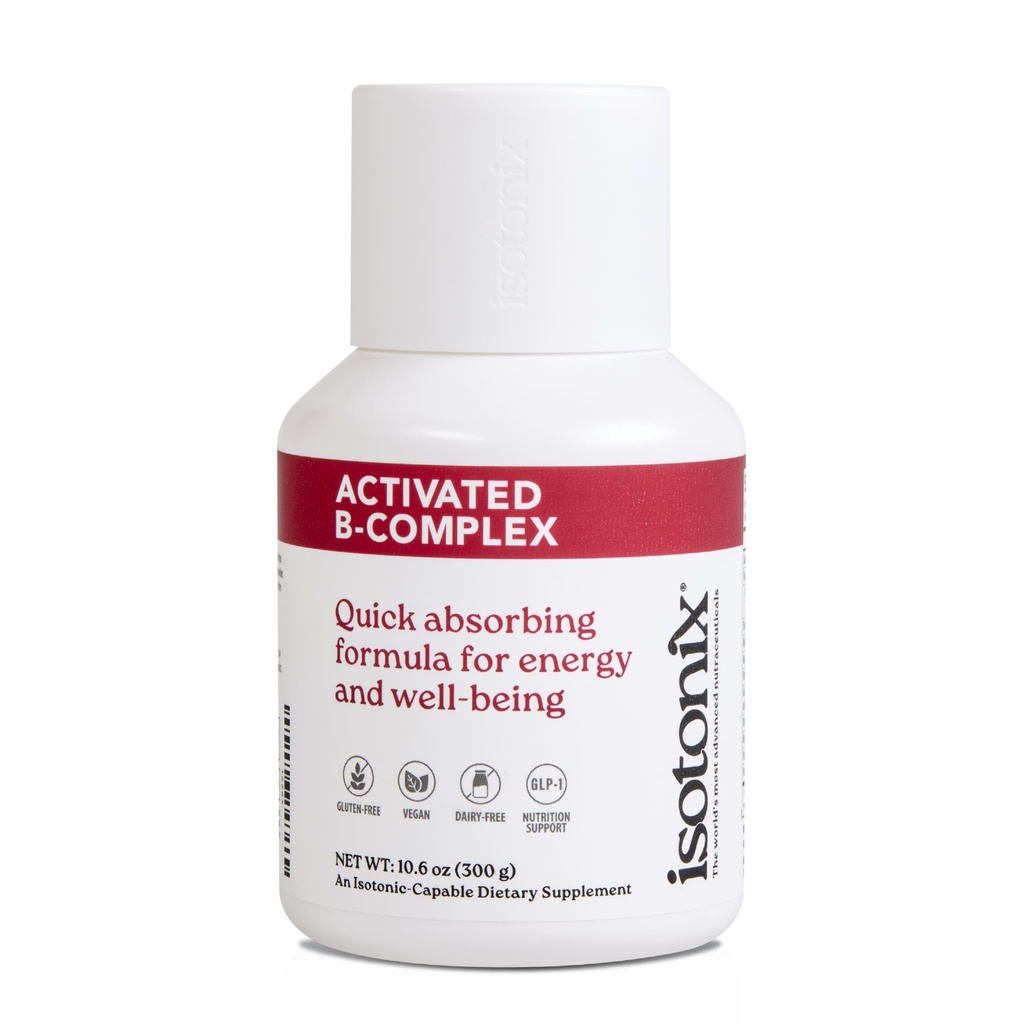 Isotonix Aktif B Kompleksi - Vegan B Vitamini Enerji, Stres Yardımı ve Nervous System Health - Isotonic Drinkable Formula - 90 Servisler