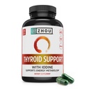 Zhou Yourroid Support - Youroid Supplement for Women & Men with çinko, Iodine & Selenium, Metabolic Health Youroid Kompleksi, Aswagandha & Kelp - 120 Veggie Capsules