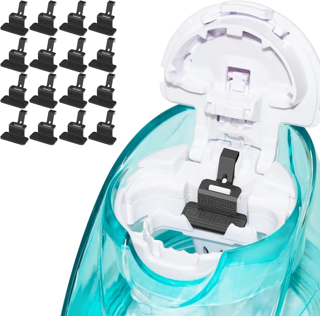 FireAnt Silikon Saline Pods Refills Aksesuarları Navage Nasal Care ile uyumlu, 16 Pack Reusable Silikon Salt Pads Refills Emekliliği, Kolay Operasyon (Black 16 Packs)