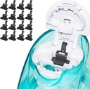 FireAnt Silikon Saline Pods Refills Aksesuarları Navage Nasal Care ile uyumlu, 16 Pack Reusable Silikon Salt Pads Refills Emekliliği, Kolay Operasyon (Black 16 Packs)