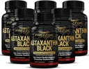 FREZZOR Astaxanthin Black, UAF1000+ Super Antioksi, Supports Heart, Eye & Brain Health, Anti-Aging Skincare & Cellular Protection, 12 mg Astaxanthin per Serve, 360 Softgels, 6 Ay Supply