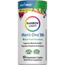 Rainbow Light Mens Multivitamin One + for 50 Plus | 60 Caplets | Supports Muscle Health | with Vitamins C, D, and Zinc | Real Food Nutrients, Digestive Enzymes & Probiotics