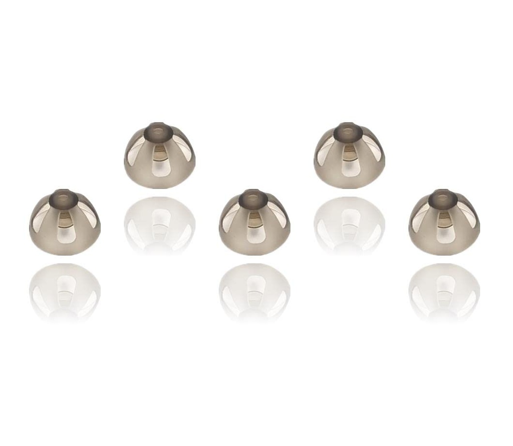 Sınırlı Elbette Fit İşitme Aid Domes Smoky Gray İpuçları Ear Pieces Open Fit BTE Sound Amplifier PASP Kit Invisible 10mm (L x 5)