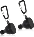 2 Adet Protein Toz Konteyneri, Protein Toz Seyahat Konteyneri, Protein Toz Konteyneri Go, Pre Workout/Gym Supplemen Videosu (Black, 100 ml)