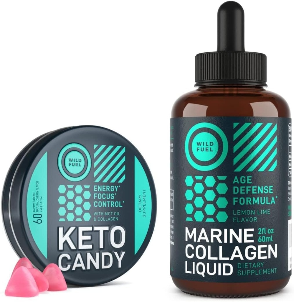 WILD FUEL Keto Candy ve Sıvı Collagen Marine Energy ve Wellness (1994)