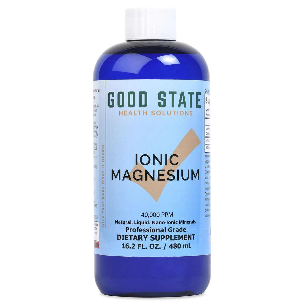 İyi Devlet | Ionic Magnezyum 16 oz.| Doğal | Nano Boyutlu Mineral Teknolojisi | Profesyonel Sınıf | Sağlıklı Kimyasal & Enzymes Reaksiyonları | 192 Hizmetler 100 mg hizmet başına | 16 Fl oz Şişe | 16 Fl oz Şişe | Nano Boyutlu Mineral Teknolojisi | Profesyonel Sınıf | Destek | Sağlıklı Kimyasal ve Enzymes Reaksiyonlar |