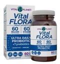 Vital Planet - Vital Flora Ultra Daily Probiyotik 60 Milyar CFU, Diverse Strains, Organik Prebiyotikler, Immune Support, Bloating Relief, Digestive Health Probiyotiks for Women and Men 60 Capsules