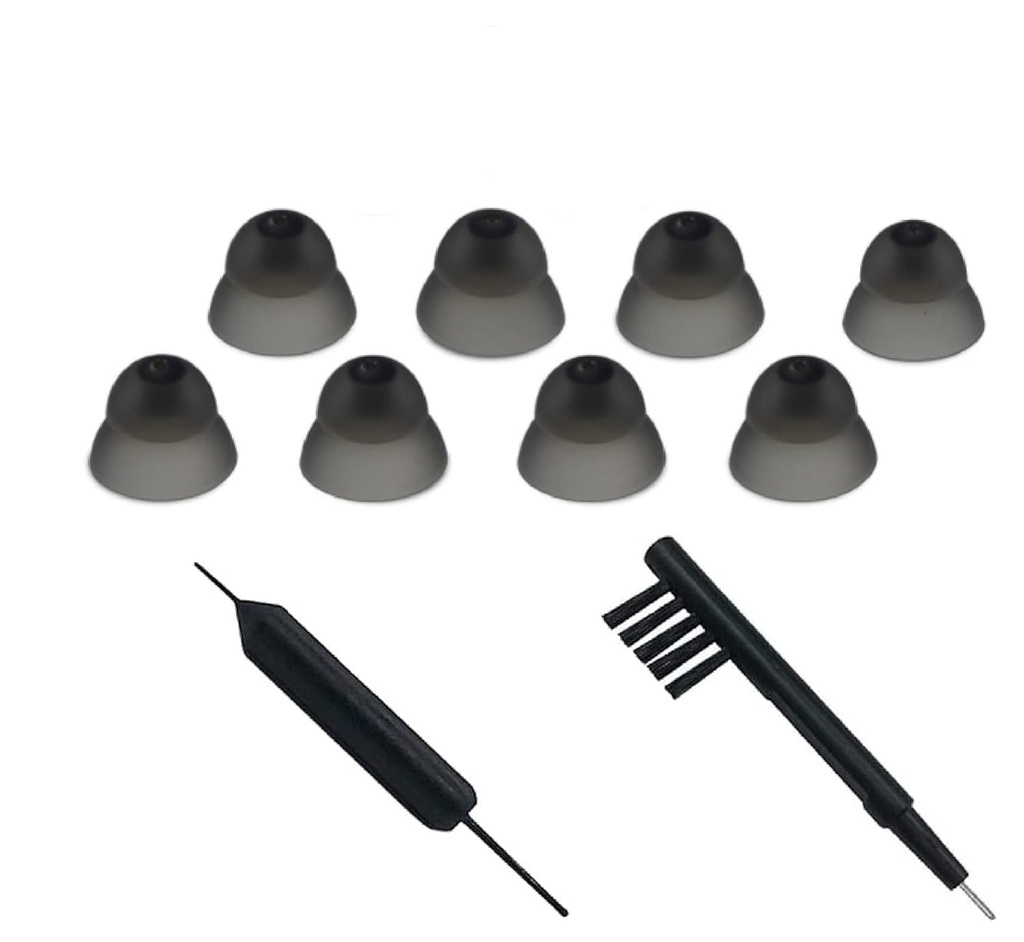 İşitme Aid Ear Domes Temizlik Araçları İşitme Aid Close Domes for Resound Sure Fit Style RIC RITE and Open Fit BTE İşitme Amplifier with DN temizleyici (S Boyut 8'i)