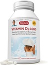 ANDREW LESSMAN Vitamin D3 4000 IU 360 Capsules - High Potency, Essential for Food Abxia, Supports Bone Health, Health Muscle Function, Immune System, More. Small Easy to Swallow Capsules
