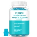 Magnezyum Malate Gummies 1000 mg, Geliştirilmiş Abvitamin Magnezyum Chewables Supplement with Malic Acid for Energy Boost & Muscle Health, 60 Count Count Count