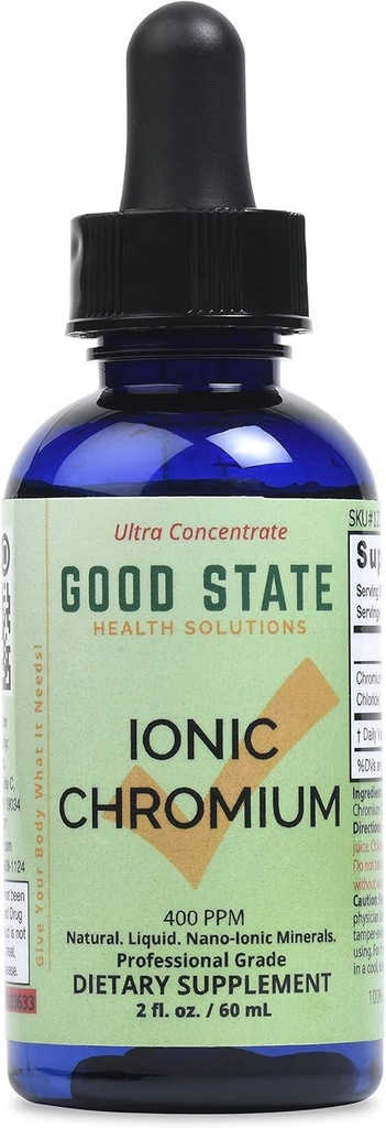 İyi Devlet Sıvı Ionic Chromium Ultra Yoğunluğu - 10 Drops 200 mcg - 100 Şişeler