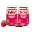 Çinko ve Vitamin C ile Canlı Yaşlı Gummies - Immune Support Supplement with Vitamin D, A, E, B12 - Sağlıklı Kemikler ve Dişler için Gummies, Keto & Non-GMO - Raspberry Flavor | 2Pack