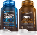 Herbtonics Apple Cider Vinegar Capsules Plus Keto BHB | Fat Burner & Kilo Kaybı Kadınlar ve Erkekler için Tamamlandı - Premium Ceylon Cinnamon Capsules - Etkili Cinnamon Pills için