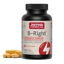 Jarrow Formulas B-Right - 100 Veggie Caps - Low-Odor Vitamin B-Complex Formula - Enerji & Metabolism Desteği - Beyin, Kalp ve Cardiovascular Sağlığı - 100 Hizmet