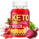 Keto ACV Gummies for Weight Loss - Delicious 1500MG Apple Cider Vinegar with Mother, Probiotics, Vitamins B6 & B12 - Sugar Free, Vegan & Non-GMO - Supports Gut Health, Metabolism & Fat Burn for Women
