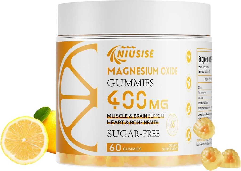 Erkekler ve Kadınlar için Magnezyum Gummies, Kas, Bone ve Heart Support için kolay Absorbed Magnezyum Gummies Supplement for Muscle, Bone and Heart Support, Magnezyum Kompleksi