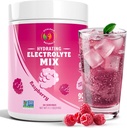 Elektrolyte Toz – Raspberry Flavor | Sugar-Free Hydration Drink Mix with 6 Electrolytes for Energy, Cramp Relief & Recovery | Keto, Vegan, Fasting Friendly | Magnezyum, Pyum | 90 Servisler
