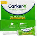 Canker-X Mouth Sore Gel, Fast Pain Relief & Healing for Canker Sores, Cheek Bites and Oral Abrasions, Oral Pain Relief Gel, Benzocaine-Free and Alcohol-Free, Adults and Kids 6+ Years, 0.28 fl oz