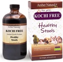 Amber NaturalZ Kochi Free Herbal Supplement for Dogs, Cats, Birds, Rabbits, and Guinea Pigs | Supports Healthy Bowel Function | Natural Aid for Digestive Balance | 16 Fluid Ounce Glass Bottle