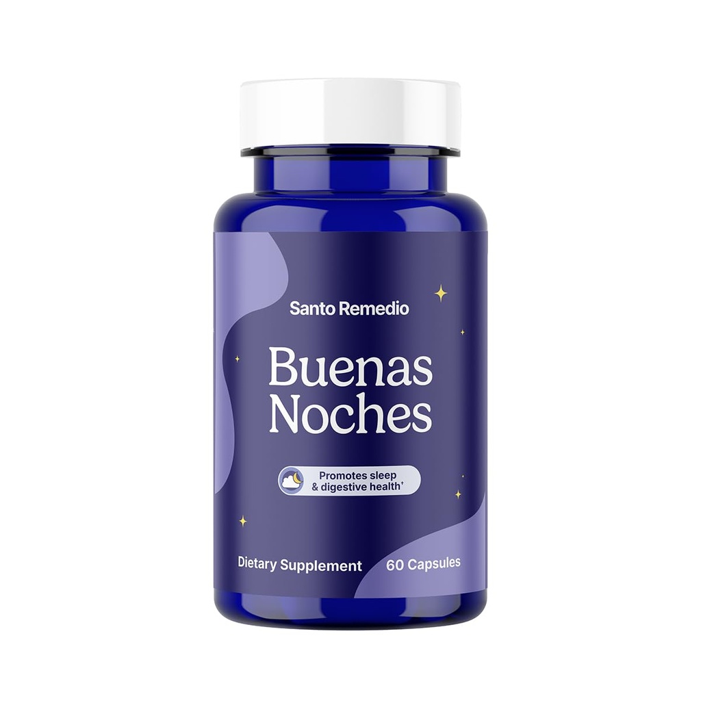 Santo Remedio Buenas Noches, Sleep, Supports Digestive Health, Contains Zylaria®, DE111® (Probiyotikler), Melatonins