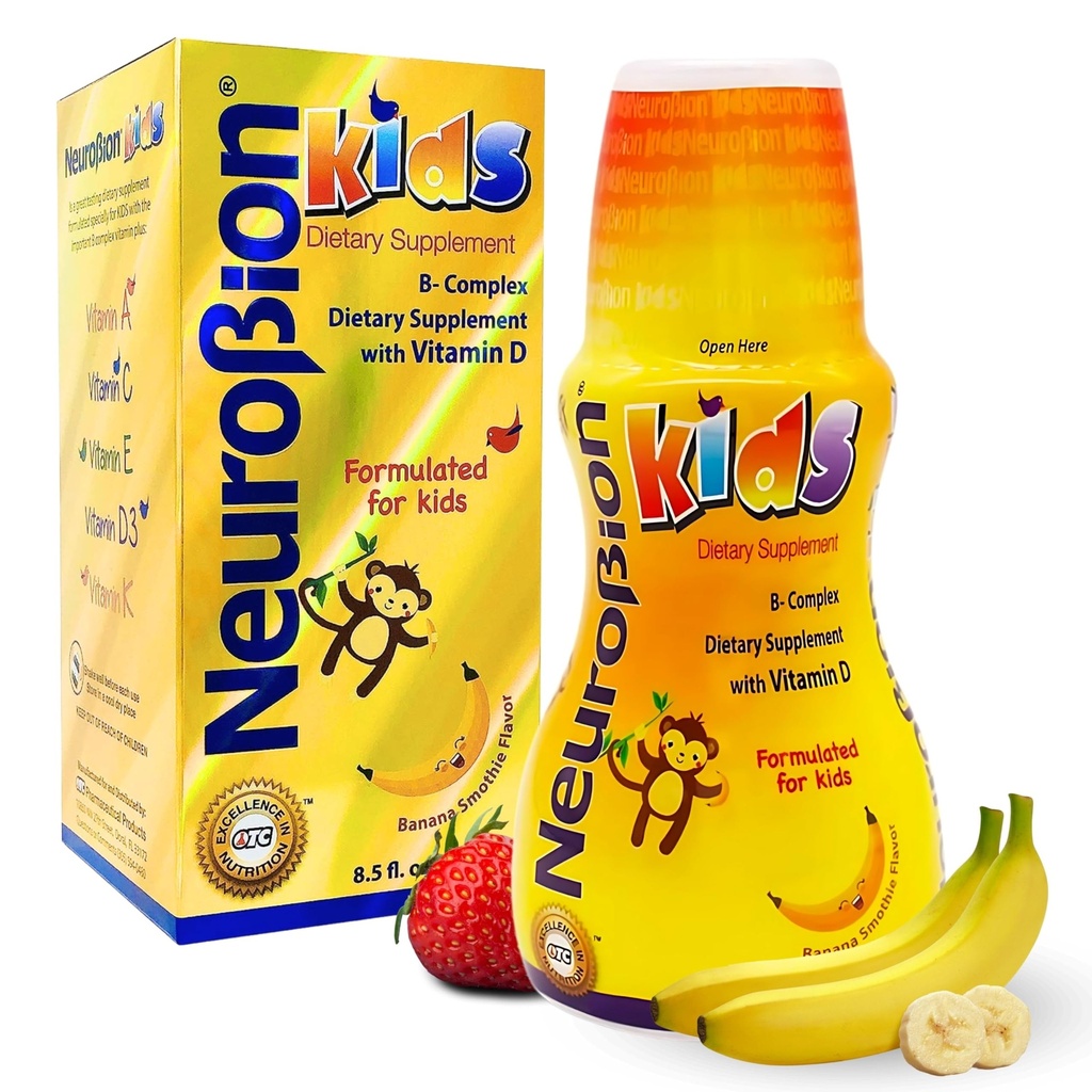 Nörobion Çocuklar B Kompleksi - Çocuklar için Güçlü Sağlıklı Multivitamin - 8.5 fl oz