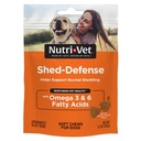 Nutri-Vet Shed Defense Soft Chews for Dogs, Skin and Coat Supplement for Dogs, Omega 3 from Fish Oil, Kuru & Itchy Skin Relief Treatment, Puppy Essentials, 60 Soft Chews