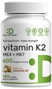 DEAL SUPPLEMENT Vitamin K2 Supplement 600 Live, 180 Coconut Oil Softgels | Full Spectrum Yüksek Metabolizma MK-7 & MK-4 Forms | Bone, Joint, & Immune Support – Non-GMOMO