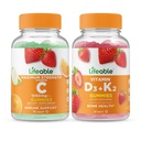 Lifeable Vitamin C 1050 mg + Vitamin D3 + Vitamin K2, Gummies Sche - Great Tasting, Vitamin Supplement, Gluten Free, GMO Free, Chewable Gummy